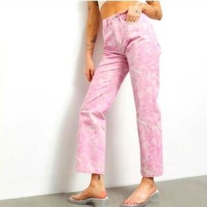 BDG Urban Outfitters pink cowboy jean super high rise straight ankle sz29